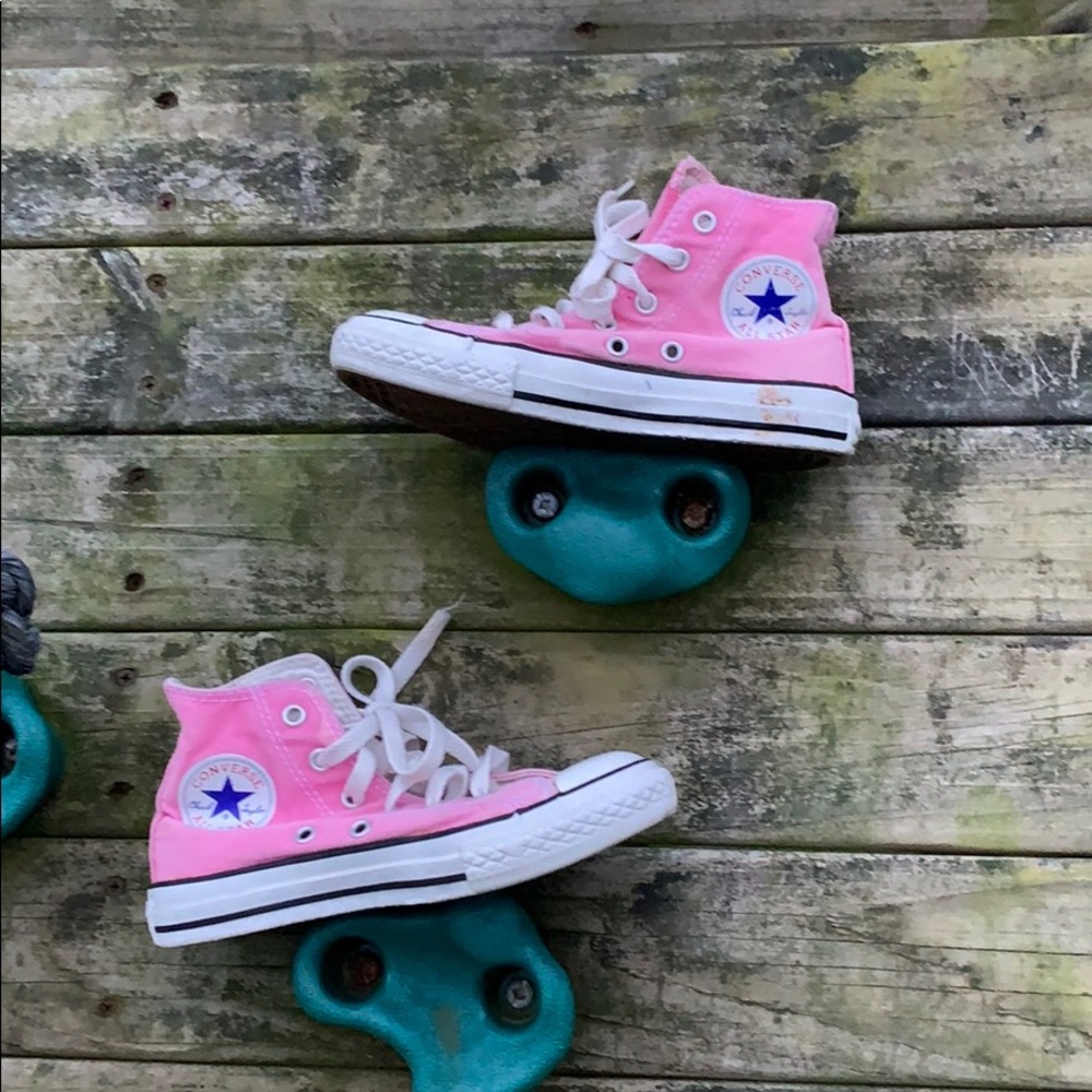 Well loved pink chucks